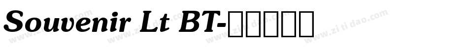 Souvenir Lt BT字体转换